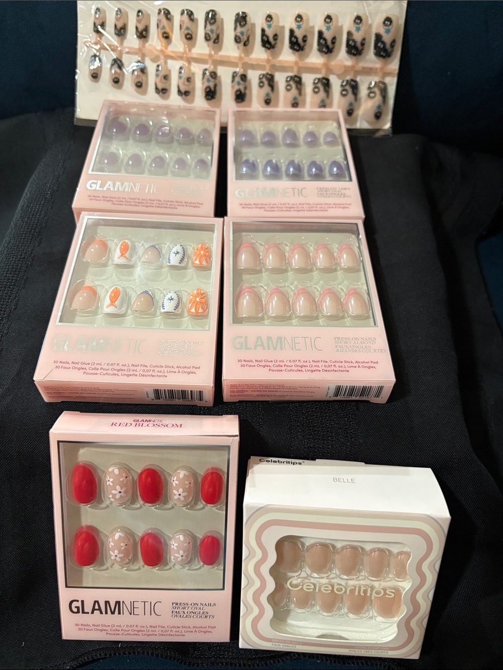 GLAMNETIC Pink & Coral Floral Press-On Nail Set - Picture 2 of 2
